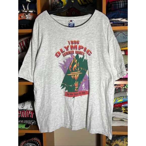 Vintage 90s Champion 1996 Olympic Summer Games Tee - Picture 1 of 5